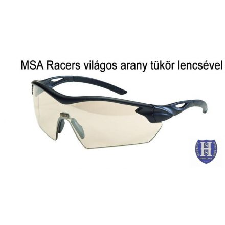 MSA Racers védőszemüveg, Sightgard, világos Aranytükrös UV400 lencsével