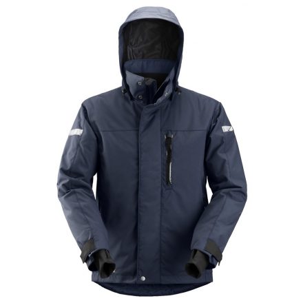 1102 Snickers AllroundWork 37.5 Insulated kapucnis télikabát, navy/fekete, XS