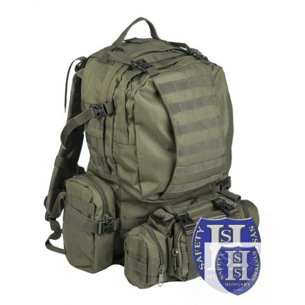 Mil-Tec Defense taktikai hátizsák szett, 36 L, oliva