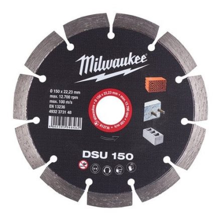 Milwaukee Gyémánt vágótárcsa DSU 150 mm