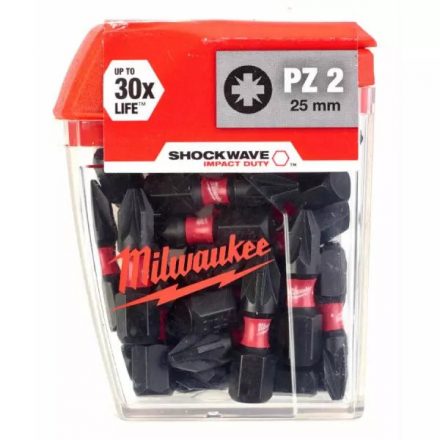 Milwaukee Shockwave bit CD PZ2 25mm-25db (Rendelési egység 10 db)