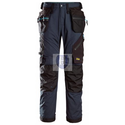 6210 Snickers LiteWork 37.5® lengőzsebes munkanadrág, navy/fekete, 44