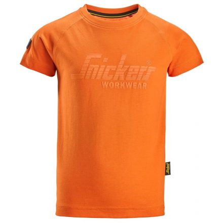 7514 Snickers Junior logózott póló, Warm Orange, 134/140