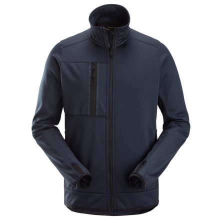 8059 Snickers AllroundWork Fleece cipzáras pulóver, navy kék, XS