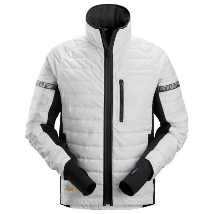 8101 Snickers AllroundWork 37.5 Insulated kabát, fehér/fekete, XXL