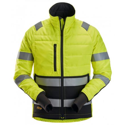 8134 Snickers High-Vis Class 2 Light Padded Jacket, sárga/fekete, XS