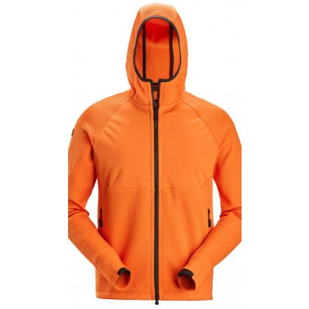 8405 Snickers FW Cipzáras kapucnis pulóver, Warm Orange, XL