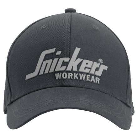 9041 Snickers logo baseball sapka, acélszürke